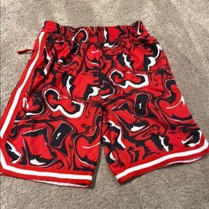 Nike youth XL elastic waist   Red black and white one zipper pocket